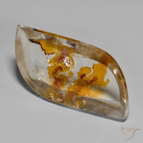 33.96ct Natural Multicolor Quartz With Marcasite, Fancy, Transparent