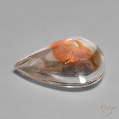 Quartz With Marcasite Gemstone in 15.4 x 13.5 mm Size for Sale, Quartz With Marcasite Stone in Multicolor Color