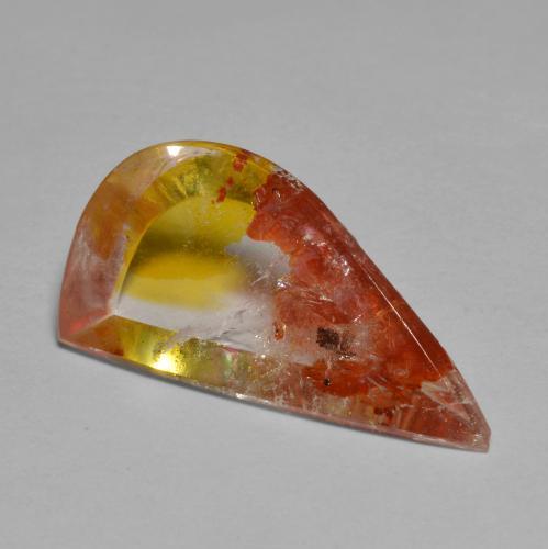 5.66 ct Multicolor Quartz With Marcasite Gemstone, Quartz With Marcasite Gem in Fancy Cabochon Shape for Sale.