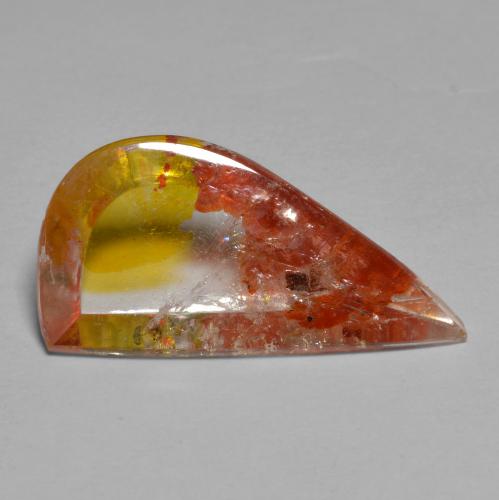 5.66 ct Multicolor Quartz With Marcasite Stone, Natural Quartz With Marcasite in Fancy Cabochon Shape for Sale