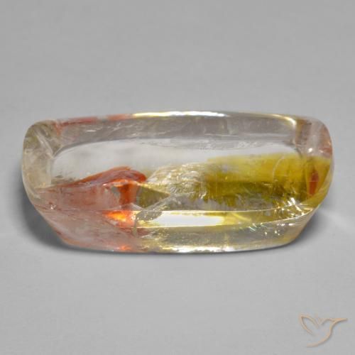 Quartz With Marcasite Gemstone in 23.6 x 13.6 mm Size for Sale, Quartz With Marcasite Stone in Multicolor Color