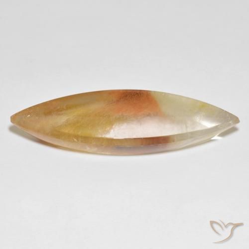 Quartz With Marcasite Gemstone in 43.3 x 15.1 mm Size for Sale, Quartz With Marcasite Stone in Multicolor Color