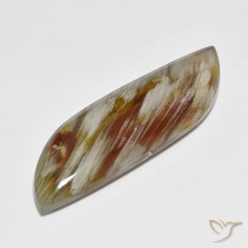 20.02ct Natural Multicolor Quartz With Marcasite, Fancy, Opaque