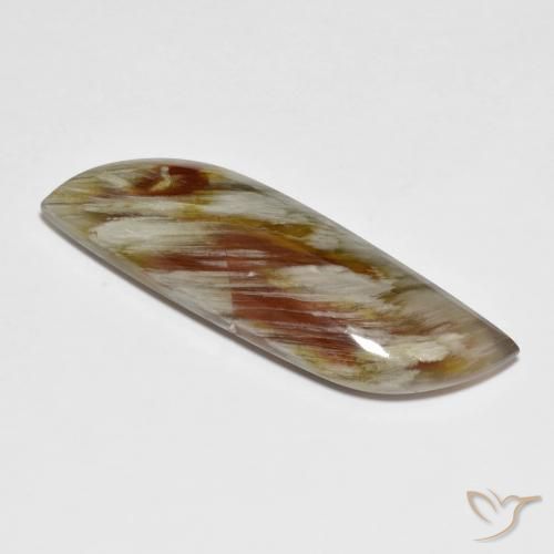 20.02 ct Multicolor Quartz With Marcasite Stone, Natural Quartz With Marcasite in Fancy Cabochon Shape for Sale