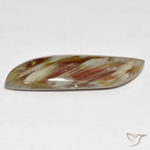 Quartz With Marcasite Gemstone in 35.2 x 11.5 mm Size for Sale, Quartz With Marcasite Stone in Multicolor Color
