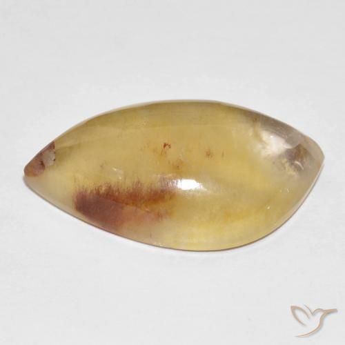 Quartz With Marcasite Gemstone in 23.5 x 14 mm Size for Sale, Quartz With Marcasite Stone in Multicolor Color