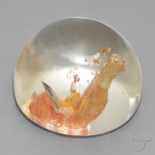 Quartz With Marcasite Gemstone in 22.5 mm Size for Sale, Quartz With Marcasite Stone in Multicolor Color