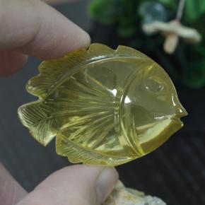 Quartz Gemstone in 43.3 x 30.5 mm Size for Sale, Quartz Stone in Green Yellow Color