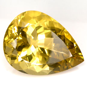 126.30 ct Yellow Quartz Stone, Natural Quartz in Pear Facet Shape for Sale