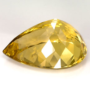 Quartz Gemstone in 41 x 30.8 mm Size for Sale, Quartz Stone in Lemon Color