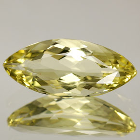 3.00 ct Yellow Quartz Gemstone, Quartz Gem in Marquise Facet Shape for Sale.