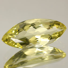 3.00 ct Yellow Quartz Stone, Natural Quartz in Marquise Facet Shape for Sale