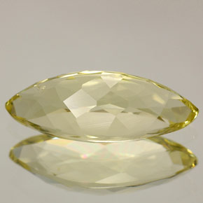 Quartz Gemstone in 15.8 x 6.9 mm Size for Sale, Quartz Stone in Lemon Color