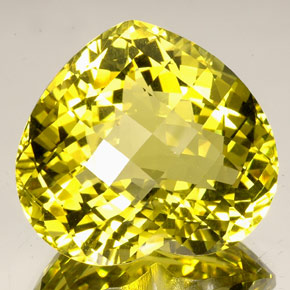 77.27 ct Yellow Quartz Stone, Natural Quartz in Heart Checkerboard Shape for Sale