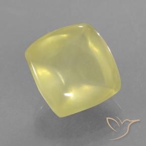 8.86 ct Yellow Quartz Stone, Natural Quartz in Cushion Cabochon Shape for Sale