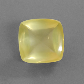 7.78 ct Yellow Quartz Stone, Natural Quartz in Cushion Cabochon Shape for Sale