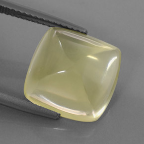8.29 ct Yellow Quartz Gemstone, Quartz Gem in Cushion Cabochon Shape for Sale.