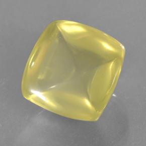 8.61 ct Yellow Quartz Stone, Natural Quartz in Cushion Cabochon Shape for Sale