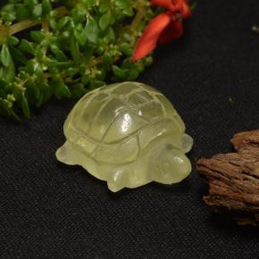 23.95 ct Yellow Quartz Stone, Natural Quartz in Carved Turtle Shape for Sale