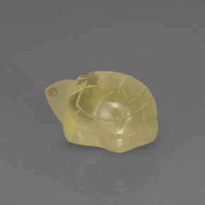 Quartz Gemstone in 18.1 x 13.3 mm Size for Sale, Quartz Stone in Light Golden-Yellow Color