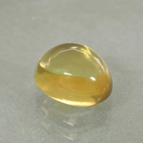 1.61 ct Yellow Quartz Stone, Natural Quartz in Oval Cabochon Shape for Sale