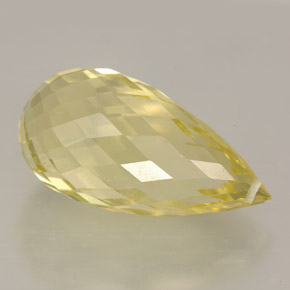 Quartz Gemstone in 20 x 10.2 mm Size for Sale, Quartz Stone in Lemon Color
