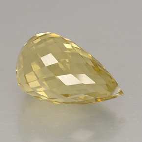 Quartz Gemstone in 17.2 x 10.2 mm Size for Sale, Quartz Stone in Lemon Color