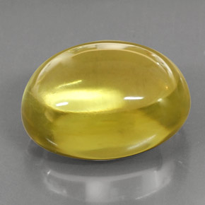 39.75 ct Yellow Quartz Gemstone, Quartz Gem in Oval Cabochon Shape for Sale.