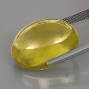 Quartz Gemstone in 23 x 17.9 mm Size for Sale, Quartz Stone in Lemon Color