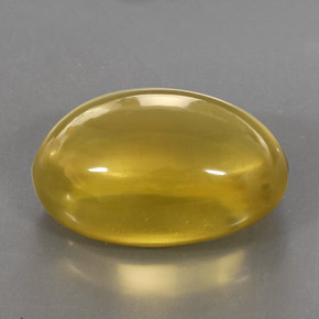 29.30 ct Yellow Quartz Gemstone, Quartz Gem in Oval Cabochon Shape for Sale.