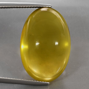 29.30 ct Yellow Quartz Stone, Natural Quartz in Oval Cabochon Shape for Sale