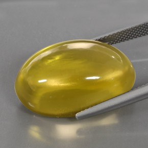 Quartz Gemstone in 23.1 x 15.5 mm Size for Sale, Quartz Stone in Lemon Color