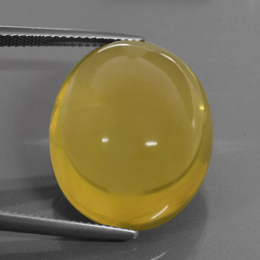 36.73 ct Yellow Quartz Stone, Natural Quartz in Oval Cabochon Shape for Sale
