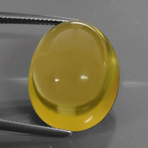 38.02 ct Yellow Quartz Stone, Natural Quartz in Oval Cabochon Shape for Sale