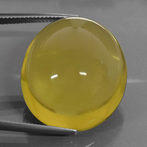 58.96 ct Yellow Quartz Stone, Natural Quartz in Oval Cabochon Shape for Sale