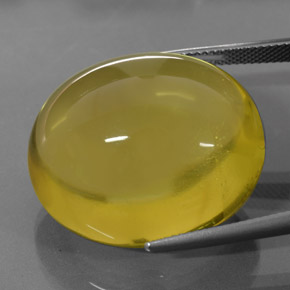 Quartz Gemstone in 26.4 x 23.5 mm Size for Sale, Quartz Stone in Lemon Color
