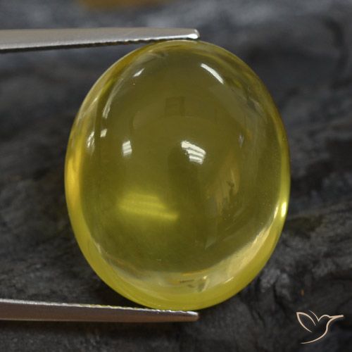 33.52 ct Yellow Quartz, 21.4 x 17.8 mm Oval Cut From Brazil, Photo A