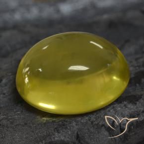 33.52 ct Yellow Quartz Stone, Natural Quartz in Oval Cabochon Shape for Sale