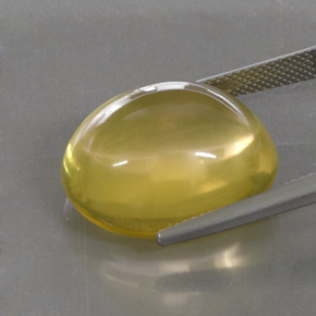 Quartz Gemstone in 20.9 x 17.7 mm Size for Sale, Quartz Stone in Lemon Color