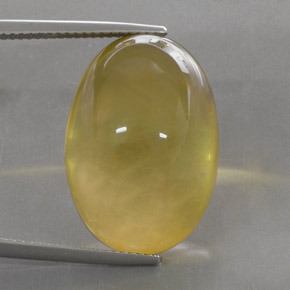 27.87 ct Yellow Quartz Stone, Natural Quartz in Oval Cabochon Shape for Sale