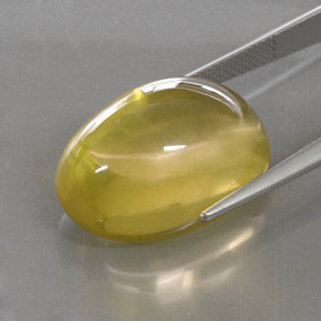 Quartz Gemstone in 22.2 x 15.5 mm Size for Sale, Quartz Stone in Lemon Color