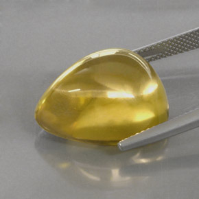 Quartz Gemstone in 19.2 x 16.4 mm Size for Sale, Quartz Stone in Lemon Color