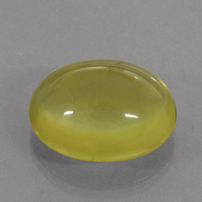 17.12 ct Yellow Quartz Gemstone, Quartz Gem in Oval Cabochon Shape for Sale.