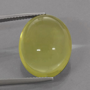 17.12 ct Yellow Quartz Stone, Natural Quartz in Oval Cabochon Shape for Sale