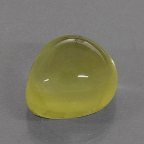 17.87 ct Yellow Quartz Gemstone, Quartz Gem in Pear Cabochon Shape for Sale.