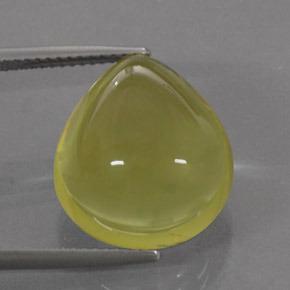 17.87 ct Yellow Quartz Stone, Natural Quartz in Pear Cabochon Shape for Sale