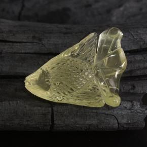 42.75 ct Yellow Quartz Stone, Natural Quartz in Carved Fish Shape for Sale