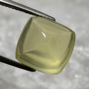 8.72 ct Yellow Quartz Stone, Natural Quartz in Cushion Cabochon Shape for Sale