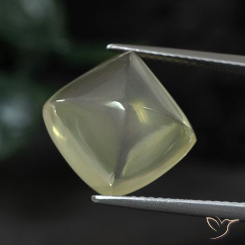 8.59ct Natural Medium Green  Quartz, Cushion, Transparent