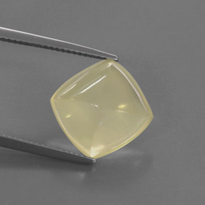 7.90 ct Yellow Quartz Gemstone, Quartz Gem in Cushion Cabochon Shape for Sale.